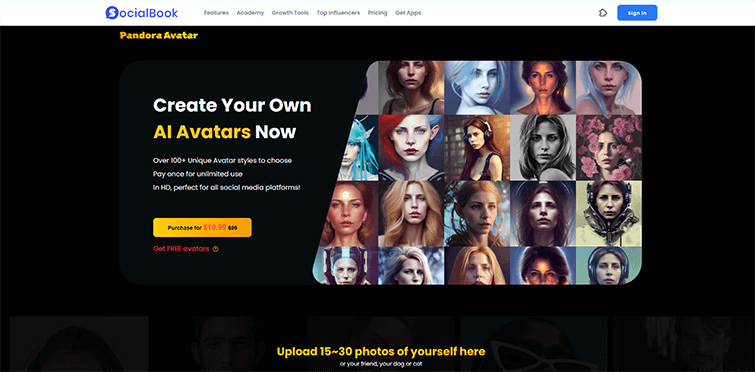 AI Avatar Generators - Pandora Avatars