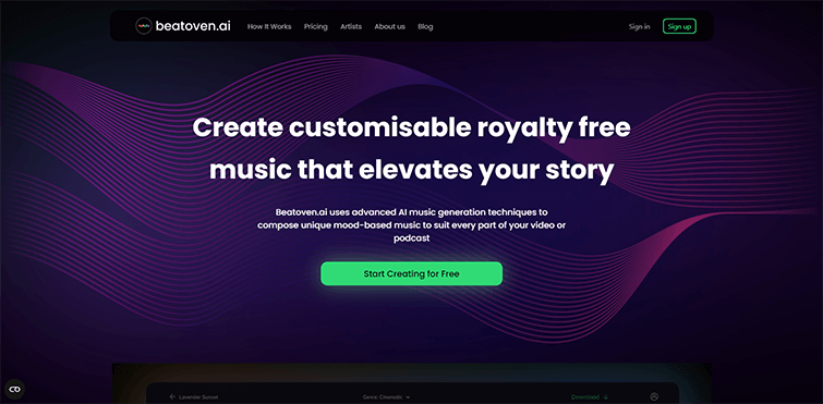 Beatoven AI - Royalty Free Music Generator