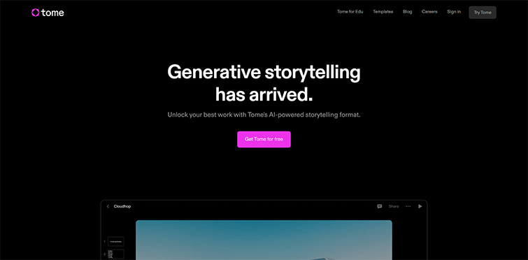Tome - AI powered storytelling platform