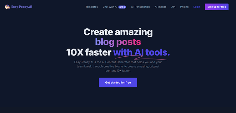 Best-AI-Writer-Easy-Peasy-AI-The-AI-Content-Assistant