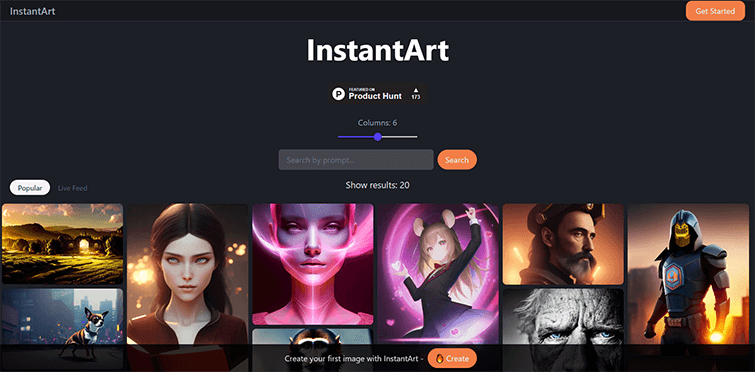InstantArt Free Unlimited Stable Diffusion with 25 Fine Tuned Models