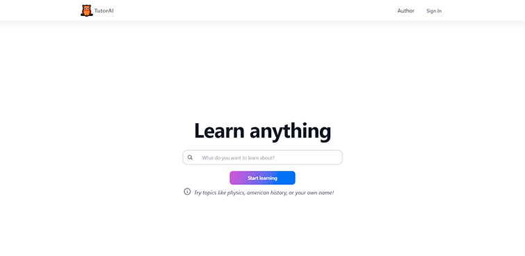 Learn-anything TutorAI