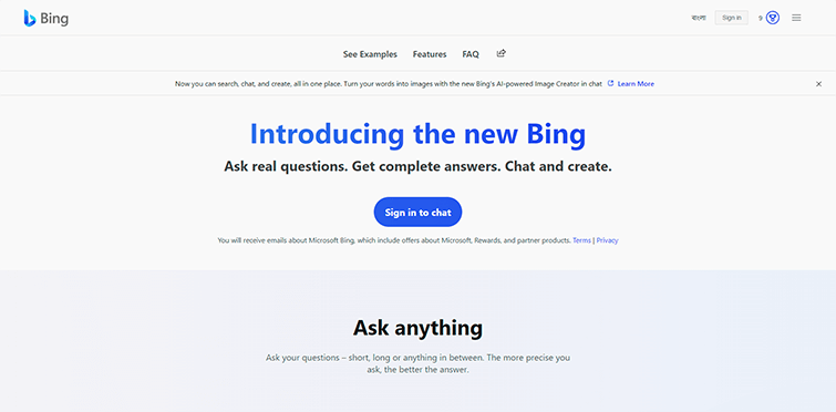 Microsoft Bing Search Engine