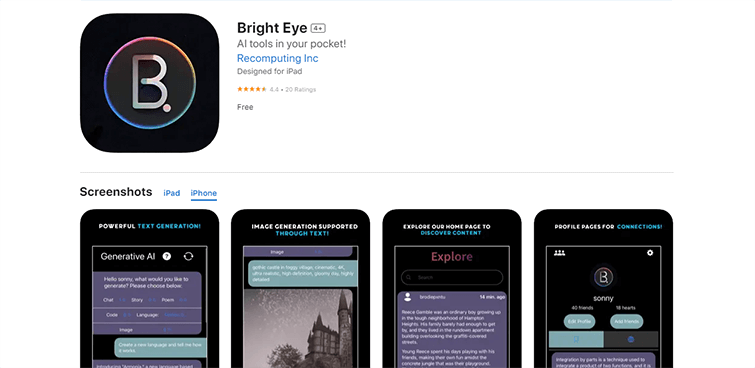 Bright Eye-on-the-App-Store