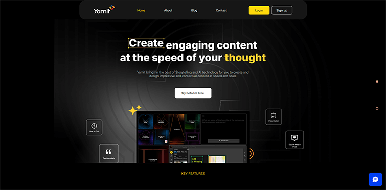 Yarnit - AI-powered digital storytelling platform