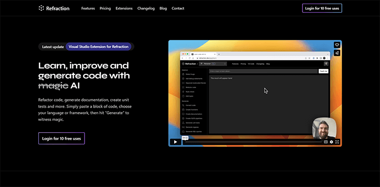 Learn-improve-and-generate-code-with-AI-Refraction