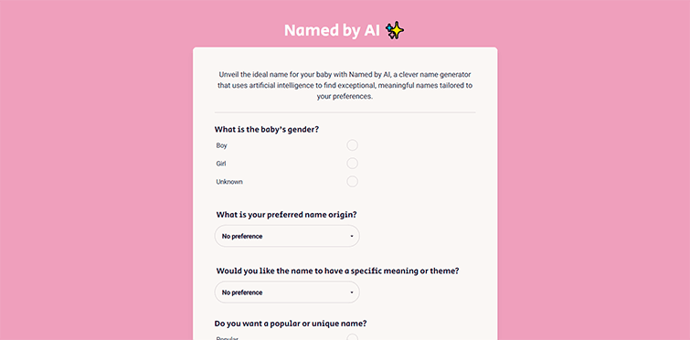 Named-by-AI-baby-name-generator