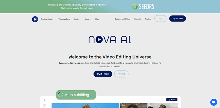 Nova AI-Simple-Online-Video-Editing-Software