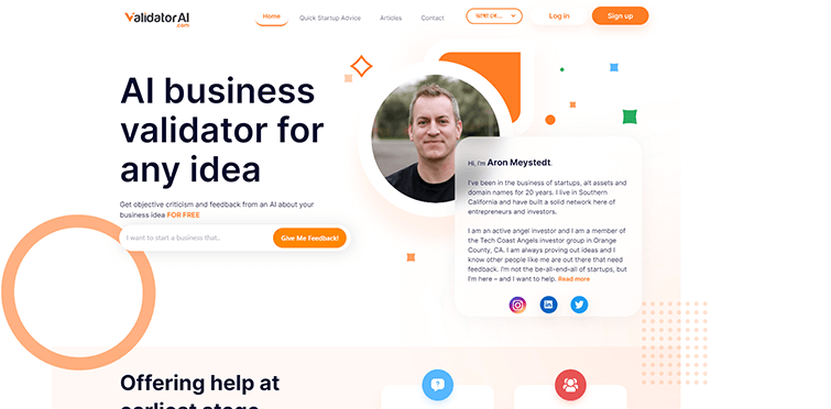 Validator AI-com-–-Instant-help-and-feedback-with-our-startup-validator-tools-for-entrepreneurs