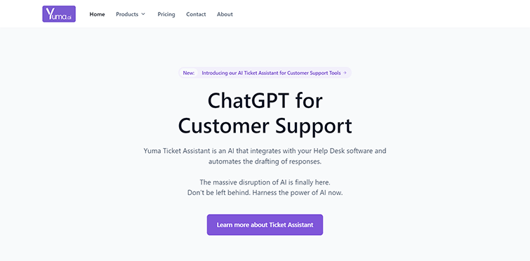 Yuma-ChatGPT-for-Customer-Support