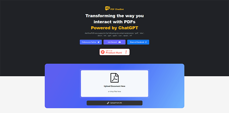 Ask Your PDF Interactive-PDF-Conversations-powered-by-ChatGPT