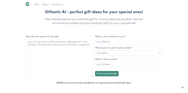 Giftastic AI-Perfect-gift-for-your-special-one