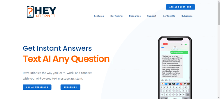 Hey Internet-Your-AI-Powered-Text-Message-Assistant