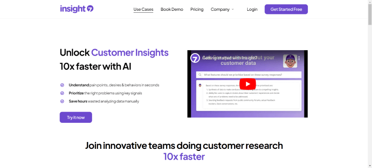 Home-Insight7-AI-powered-Customer-Insights-Repository-insight7