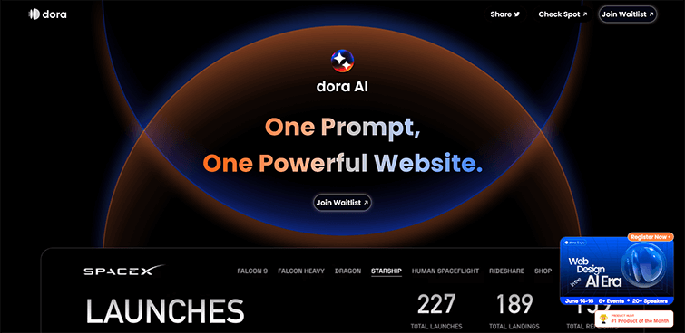 Dora AI-Generating-powerful-websites-one-prompt-at-a-time