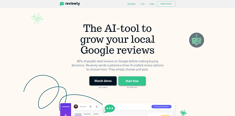 Reviewly AI-Skyrocket-your-Google-reviews-with-AI