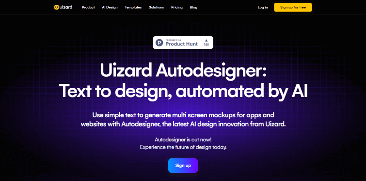 Uizard Autodesigner-AI-UI-Design-Generator-Uizard