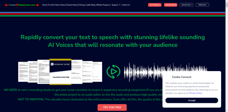 Create AI Voiceovers-Ai-Voiceovers-online-generator