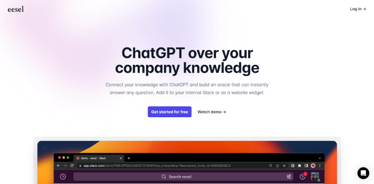 Eesel AI-ChatGPT-over-your-knowledge
