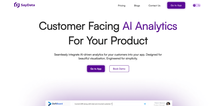 SayData-Customer-facing-analytics-for-SaaS
