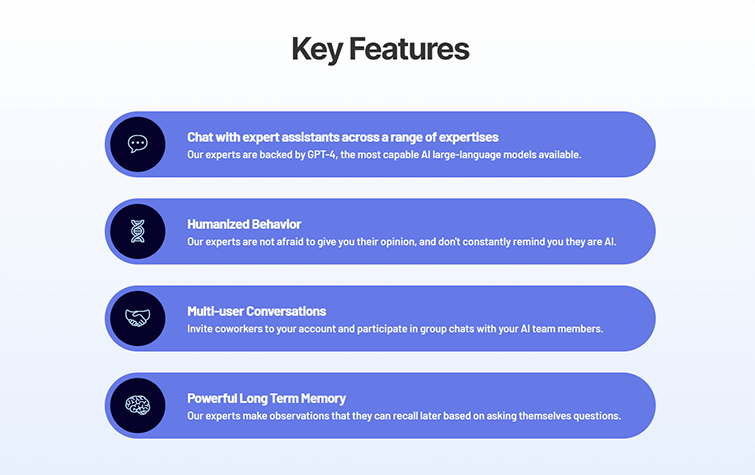 Olympia AI 1 Key features of Olympia AI