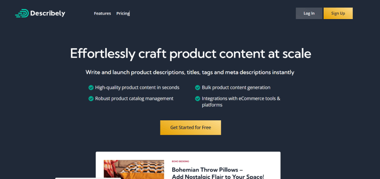 AI-Product-Content-Creation-Describely AI