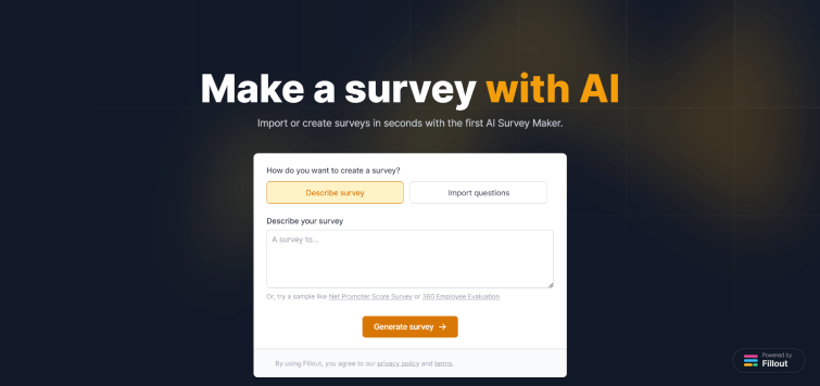 AI Survey Maker-home
