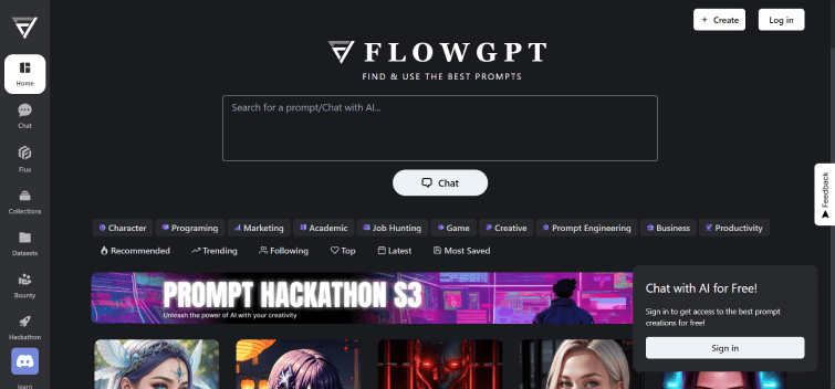 Best-ChatGPT-Prompts-AI-Prompts-Community-FlowGPT
