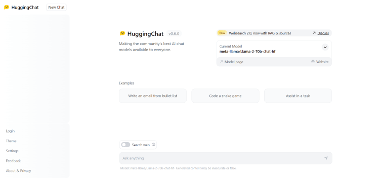HuggingChat 3 HuggingChat-Chatgpt alternative