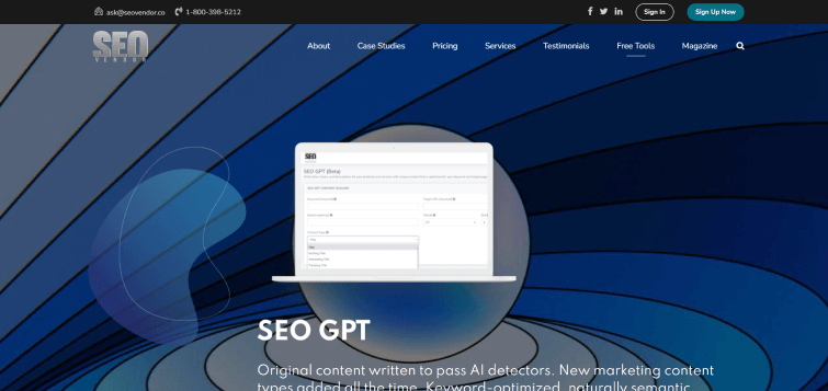 SEO GPT-A-Free-AI-tools