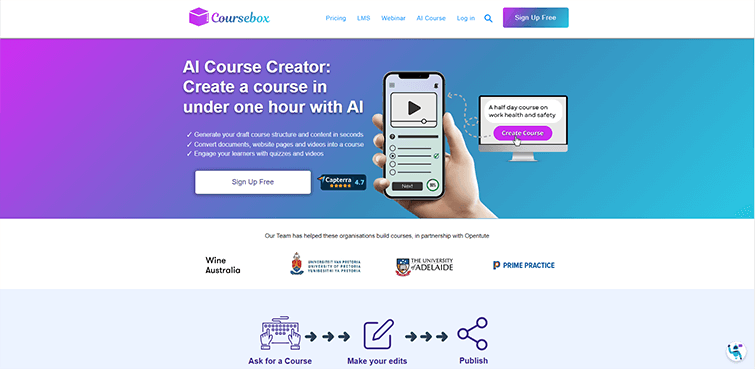 AI-Course-Creator - Coursebox AI