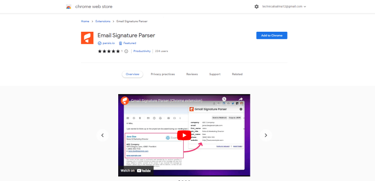 Email Signature Parser-home