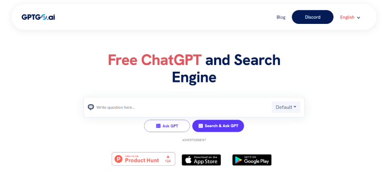 GPTGO AI-ChatGPT-Free-combined-Search-Engine