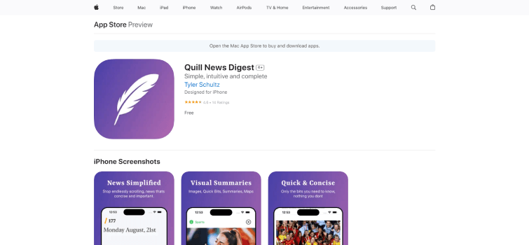 Quill News Digest-app store