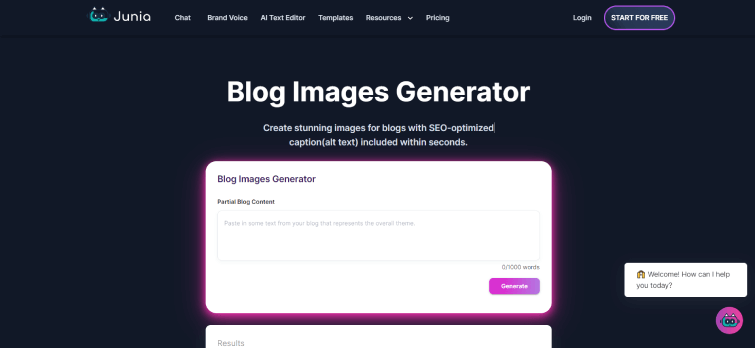 Blog Images Generator-home