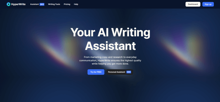 HyperWrite AI-Your-Personal-AI-Writing-Assistant