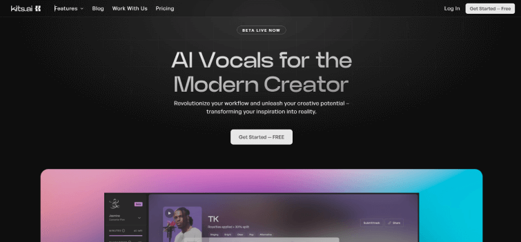 Kits AI-AI-Vocals-for-the-Modern-Creator