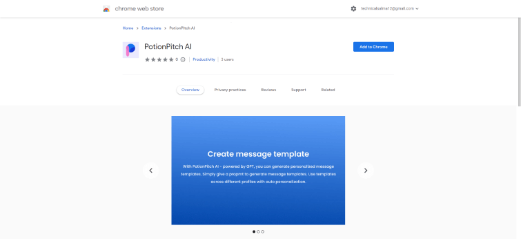 PotionPitch AI-Chrome-Web-Store