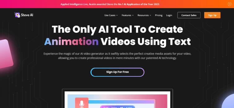Steve AI-AI-Video-Generator-AI-Tool-to-Create-Videos-using-Text