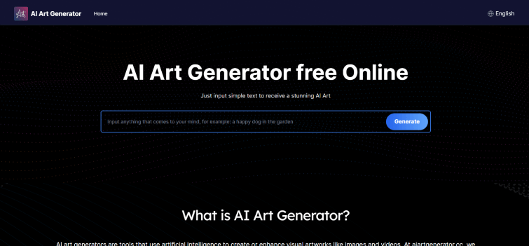 AI Art Generator-home