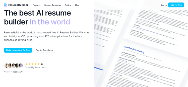 ResumeBuild - Best Free AI Resume Builder