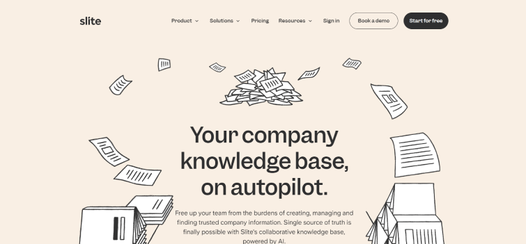 Slite - Best AI knowledge management tool
